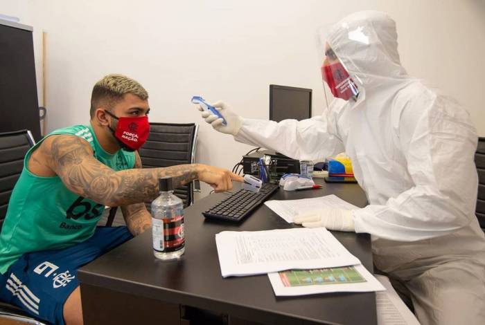 Gabigol realizado exame 