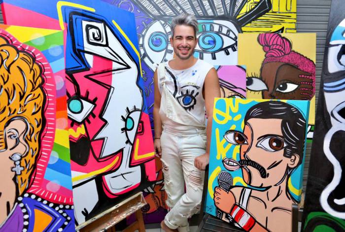 Artista plástico Diego Moura cria exposição virtual em parceria com universidade de Niterói 