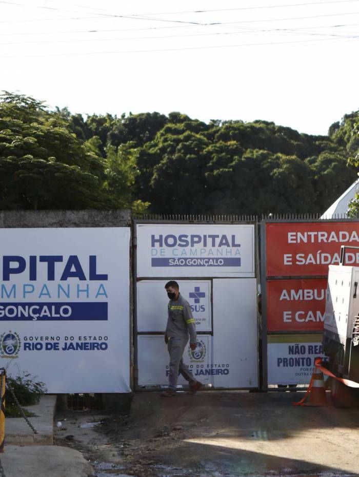 Hospital de campanha de S&atilde;o Gon&ccedil;alo ainda passa por obras