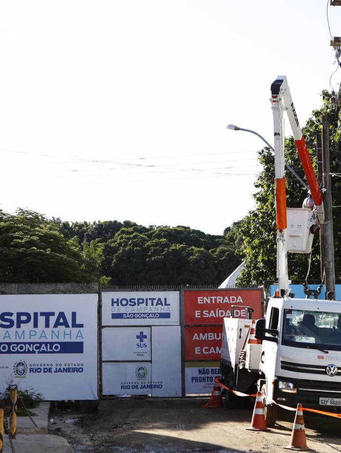 ...até a inauguração do Hospital de Campanha de São Gonçalo