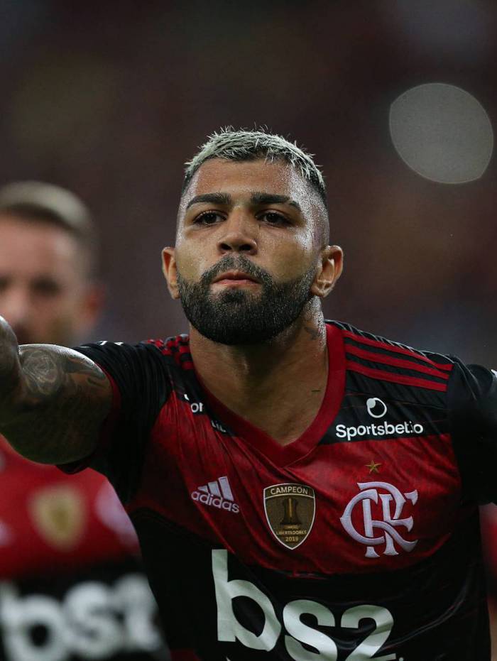 11/03/2020 - Libertadores da America -  FLAMENGO x BARCELONA SC ( EQU ) - Fase de grupos, Grupo A, Rodada 2 de 6. Estadio Maracana, Rio de Janeiro, RJ. Gabigol comemorando seu gol. Foto: Daniel Castelo Branco / Agencia O Dia