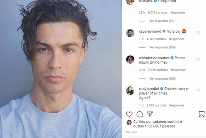 Cau&atilde; Reymond comenta foto de Cristiano Ronaldo