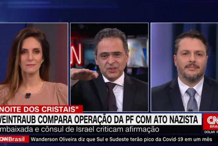 Lourival Sant'Anna faz saudação nazista ao vivo na CNN Brasil