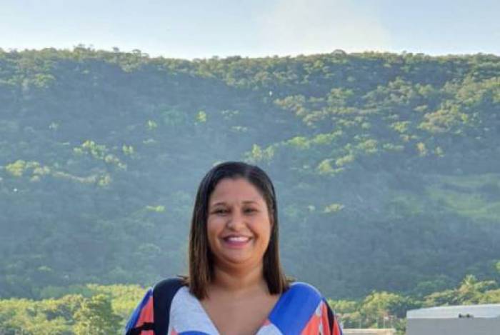 Bianca, o marido Vinícius e o filho Marcos