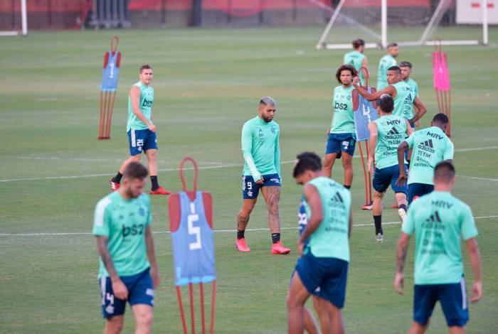 09/03/2020 - Rio de Janeiro - RJ - Treino do Flamengo no ninho do Urubu em Vargem Grande para o jogo da libertadores Foto:Fabio Costa/Agencia O Dia