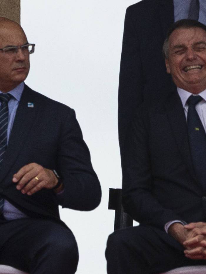 Wilson Witzel e o presidente Jair Bolsonaro: relações rompidas