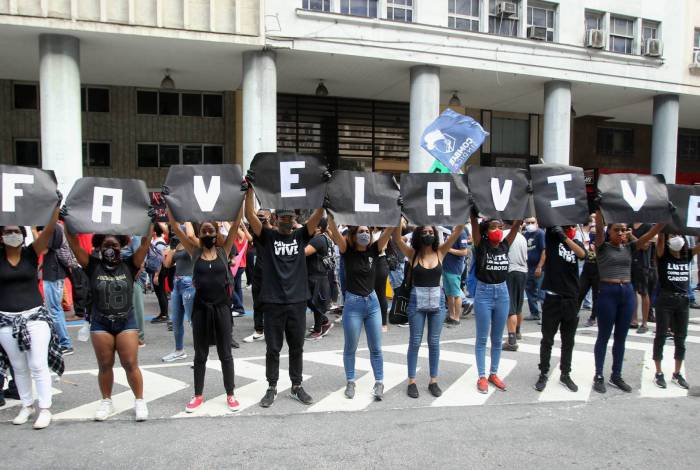 Protesto "Vidas Negras Importam" no Centro do Rio