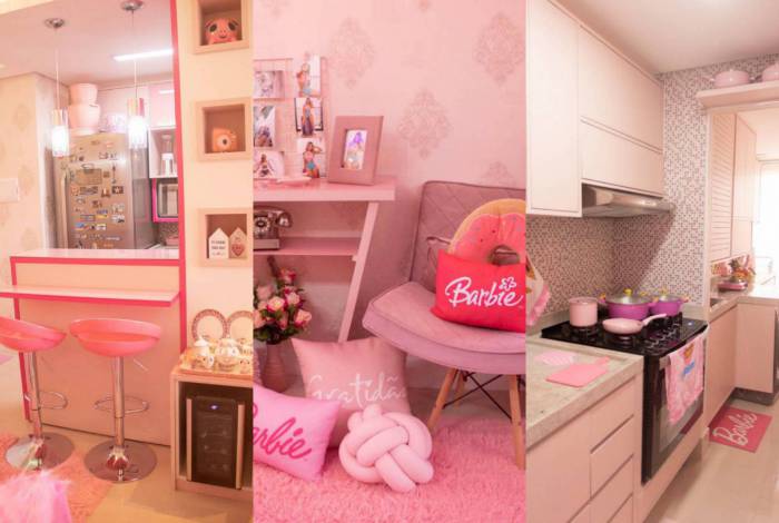 

Influenciadora gasta mais de R$ 200 mil para ter casa rosa