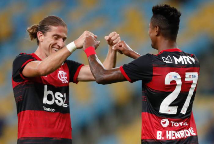 Rio de Janeiro - RJ  - 18/06/2020 - COVID 19 - Coronavirus no Rio - Campeonato Carioca jogo entre Bangu x Flamengo, após o jogos terem sido paralisados por três meses voltando a ter jogos no estádio do Maracanã - Foto Gilvan de Souza / Agencia O Dia