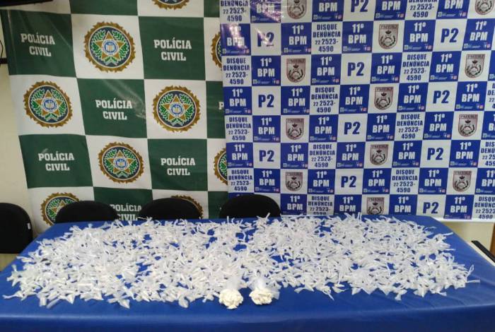 Mais de meio quilo de cocaína foi apreendido em ação conjunta das polícias Civil e Militar em Nova Friburgo