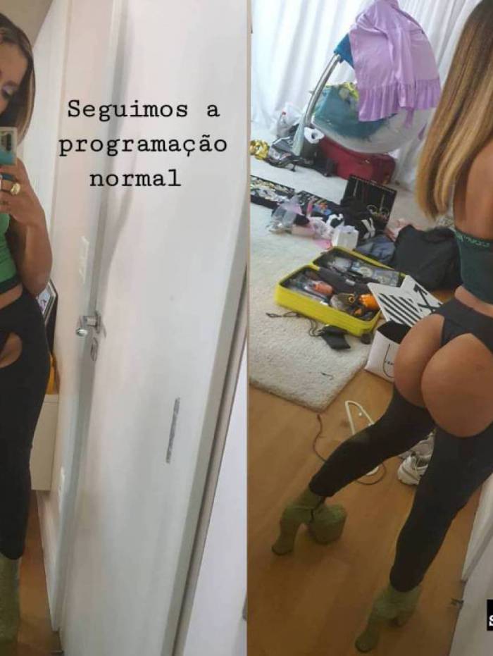 Anitta mostra bumbum e diz: 'Saudade n&eacute;, meu filho?'