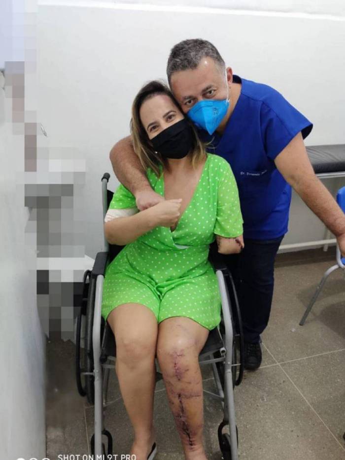 Suellen Nóbrega com o médico Fernando Juca Suellen Nóbrega com o médico Fernando Juca