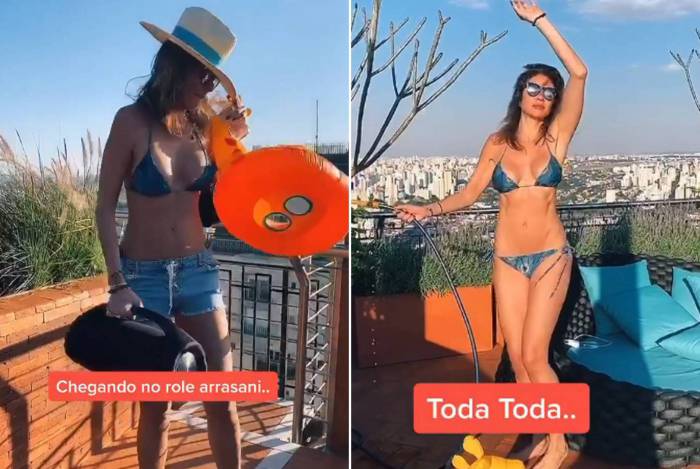 Luciana Gimenez posta vídeo divertido com música de Anitta no Tik Tok