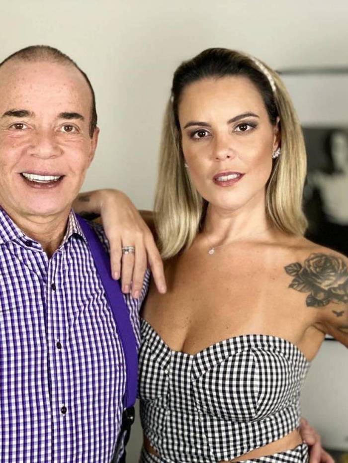 Chiquinho Scarpa com a namorada Fernanda Rizzi