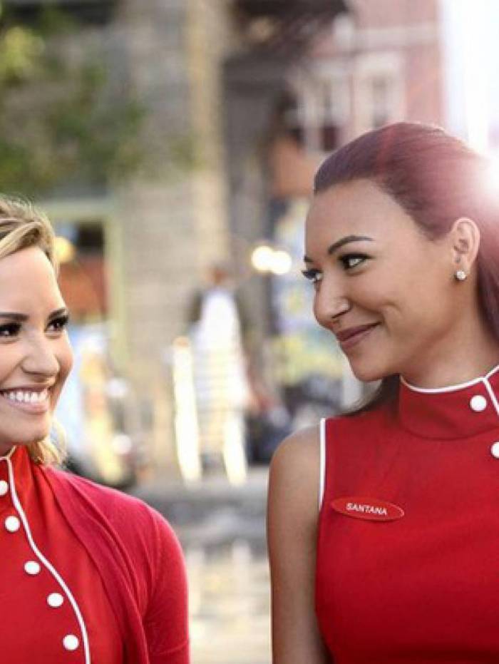 Demi Lovato fez par rom&acirc;ntico com Naya Rivera durante participa&ccedil;&atilde;o especial em 'Glee'