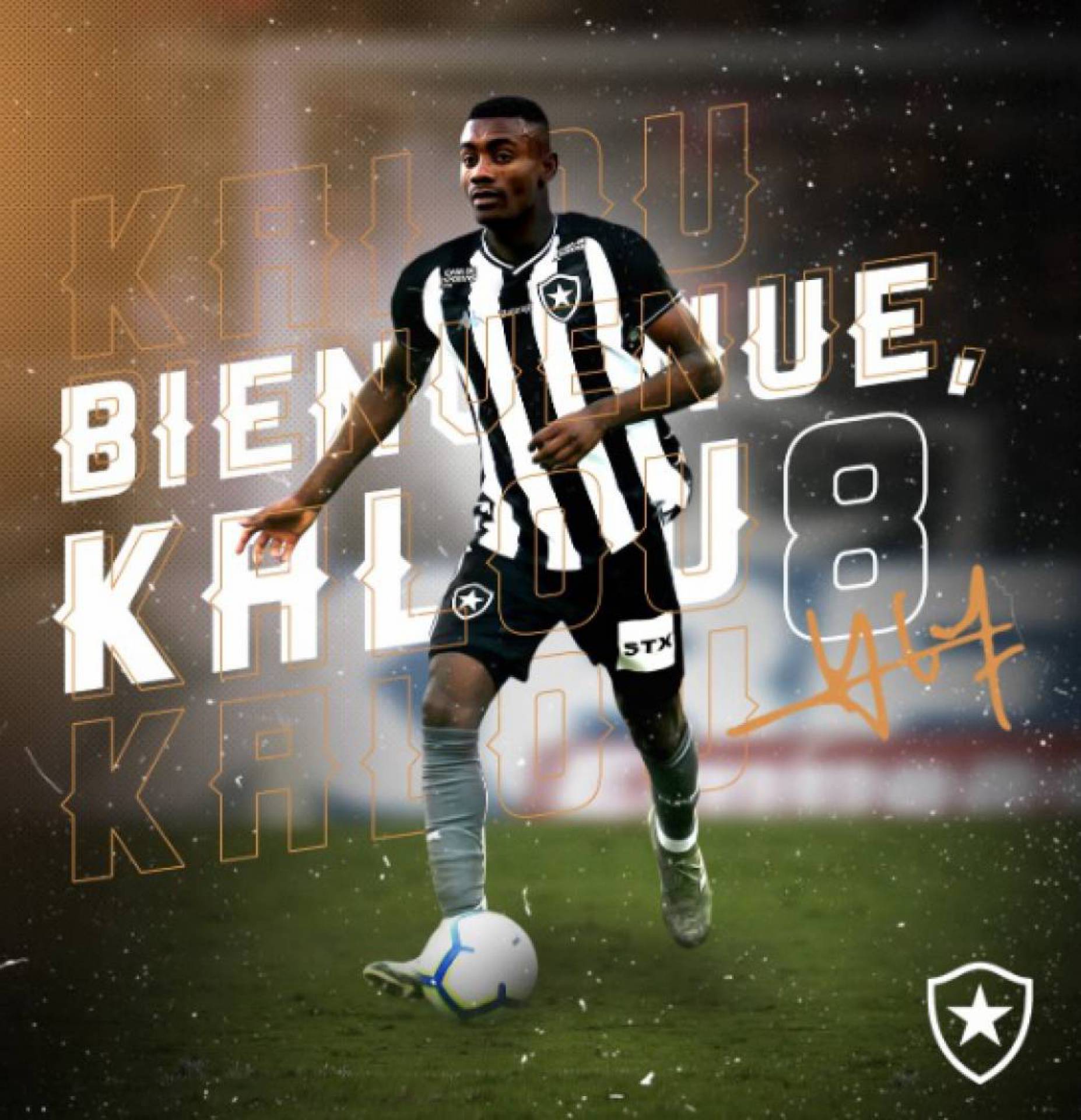 O marfinense Salomon Kalou foi anunciado pelo Botafogo - Divulgação