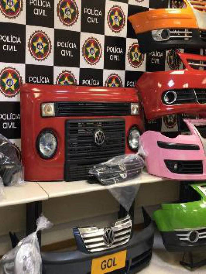 Polícia apreende 10 toneladas de peças automotivas falsificadas