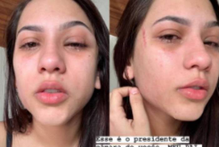 Rafaella fez postagens no instagram denunciando a suposta agressão cometida pelo pai
