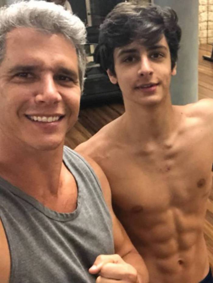 M&aacute;rcio Garcia e o filho, Pedro