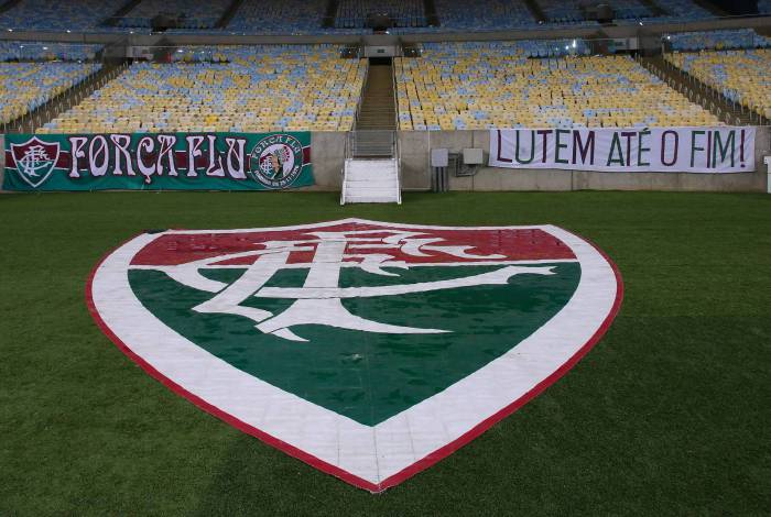 Rio - 15/07/2020 - FINAL CAMPEONATO CARIOCA -   Flamengo X Fluminense no Maracana.  Estadio MAracana,  Arquibancada vazia. Faixas de TORCIDA. Sem torcedor. Foto: Daniel Castelo Branco /  Agencia O Dia