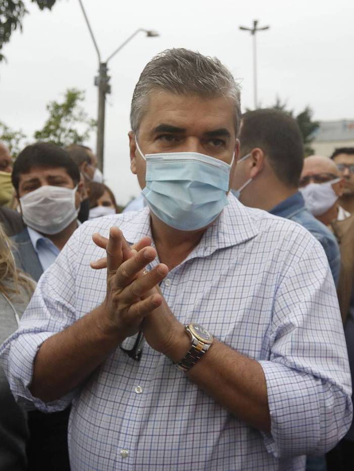 Rio de Janeiro - RJ  - 16/07/2020 - Geral - Prefeitura de Caxias assume Hospital Estadual Adao Pereira Nunes nesta quinta-feira  - A Prefeitura de Duque de Caxias vai assumir a administraçao do Hospital Estadual Adao Pereira Nunes (Hospital de Saracuruna), nesta quinta-feira, 16/07, atraves de um termo de cooperaçao tecnica entre a PMDC e o Governo do Estado - na foto, prefeito de Duque de Caxias, Washington Reis - Foto Reginaldo Pimenta / Agencia O Dia