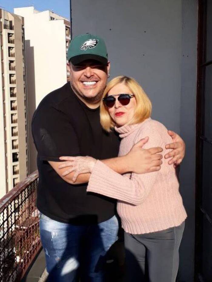 Cantora Vanusa e o filho, Rafael 