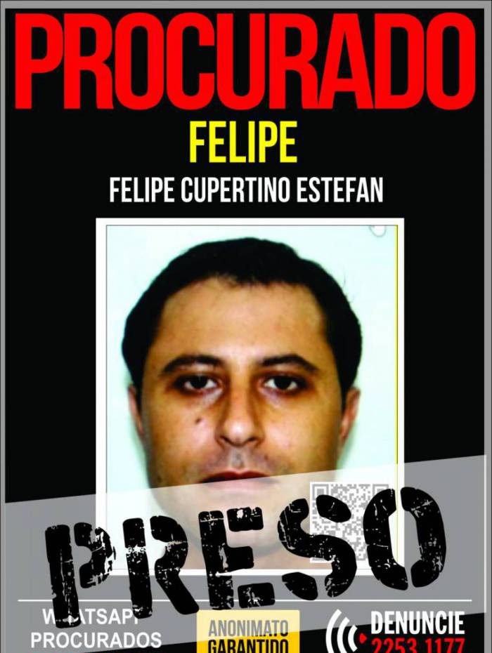 Felipe Cupertino Estefan era considerado um dos chefes do tráfico da região