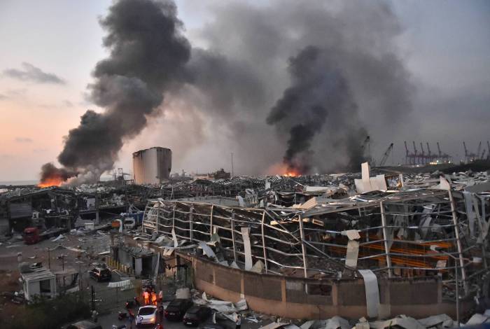 Grande explosão atingiu Beirute, no Líbano