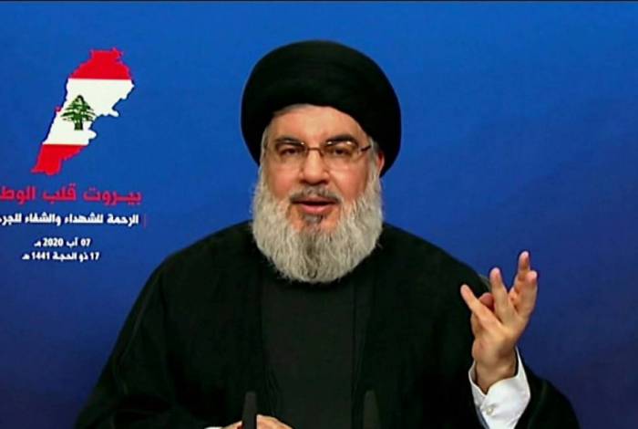 Líder do movimento libanês Hezbollah, Hassan Nasrallah