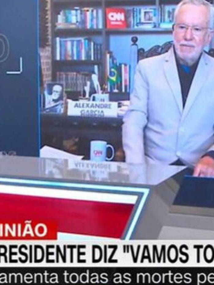 &Acirc;ncora da CNN perde a paci&ecirc;ncia com Alexandre Garcia ap&oacute;s ele defender cloroquina