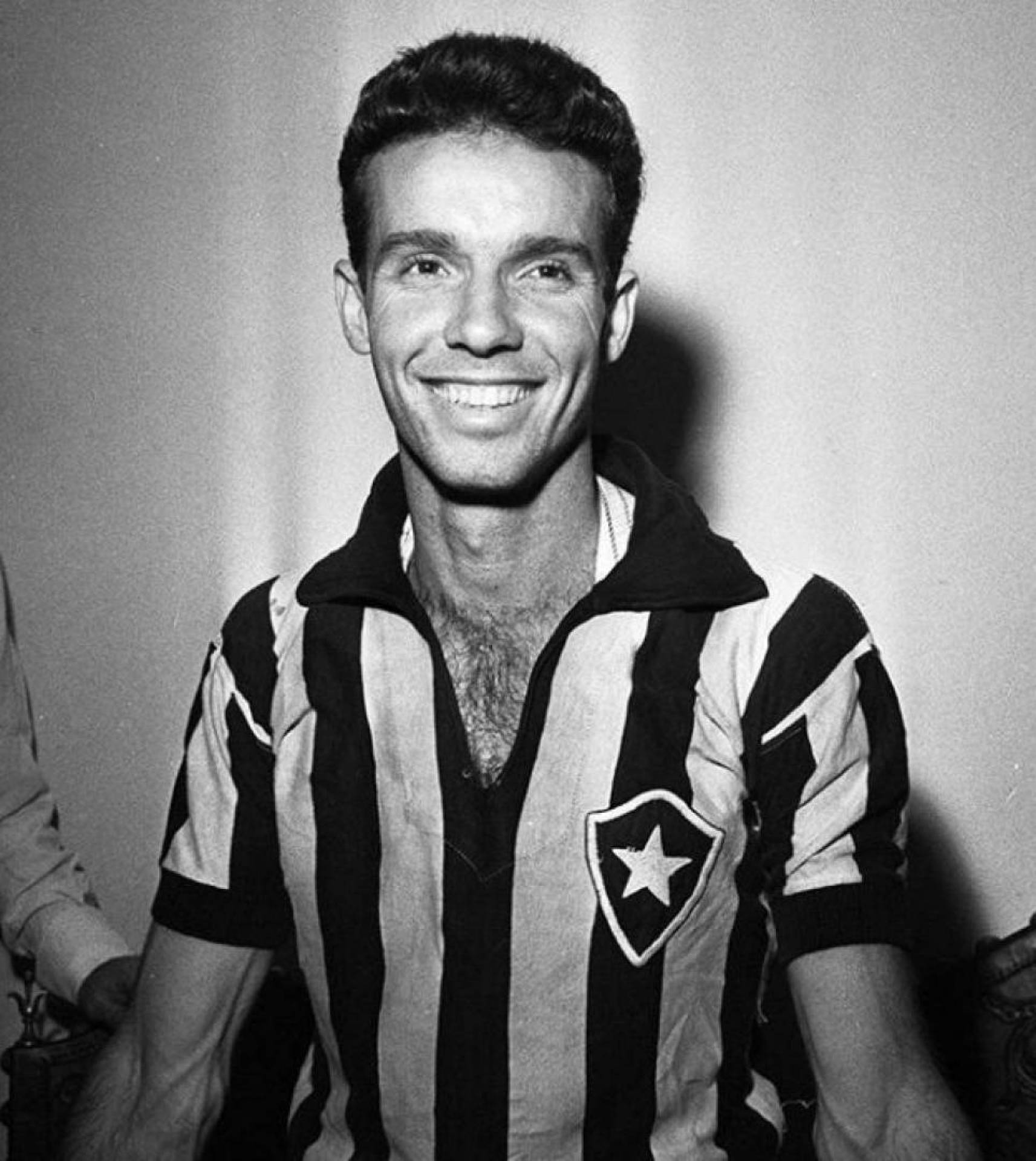 Zagallo com a camisa do Botafogo