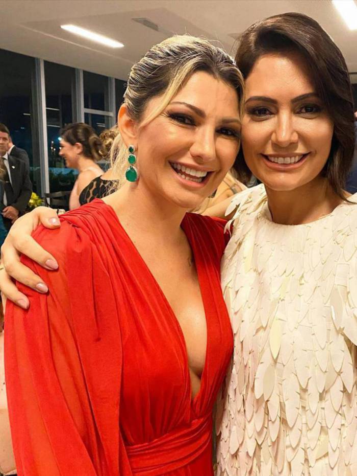 Antônia Fontenelle e Michelle Bolsonaro