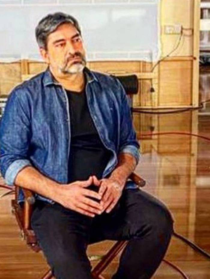 Zeca Camargo nos bastidores do programa na Band em foto tirada por Mariana Godoy