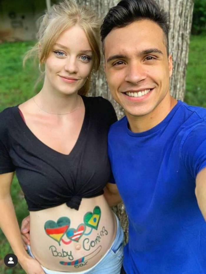 Petrix Barbosa e Joline Heitmann anunciam gravidez
