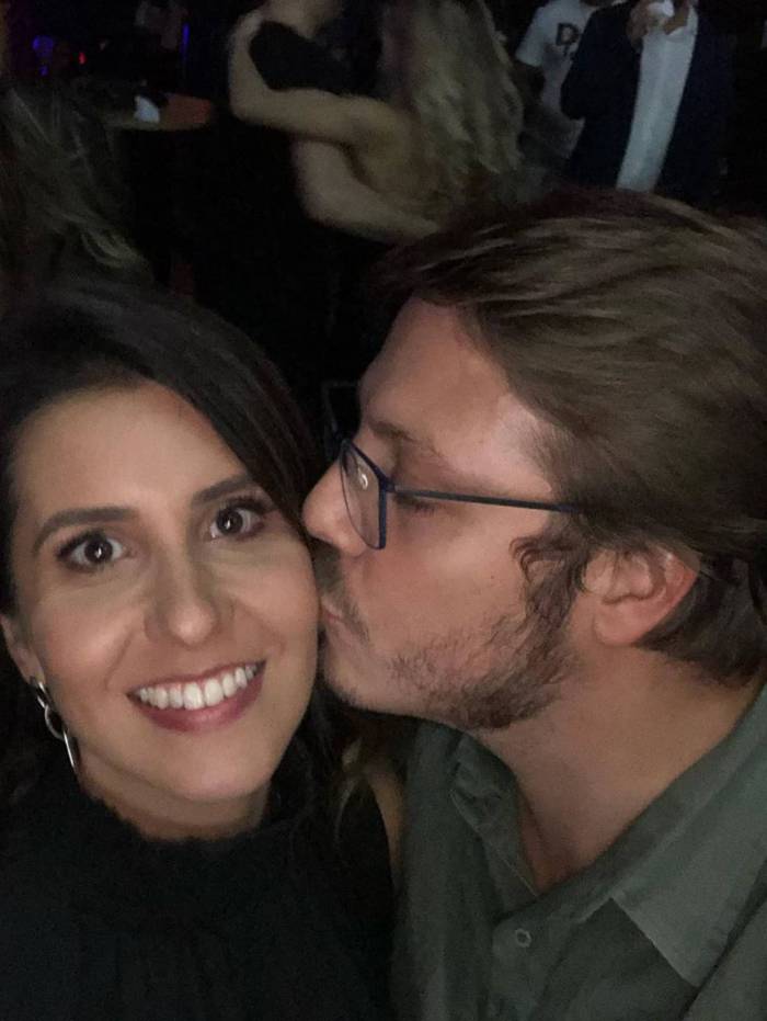 F&aacute;bio Porchat e a mulher, Nataly Mega
