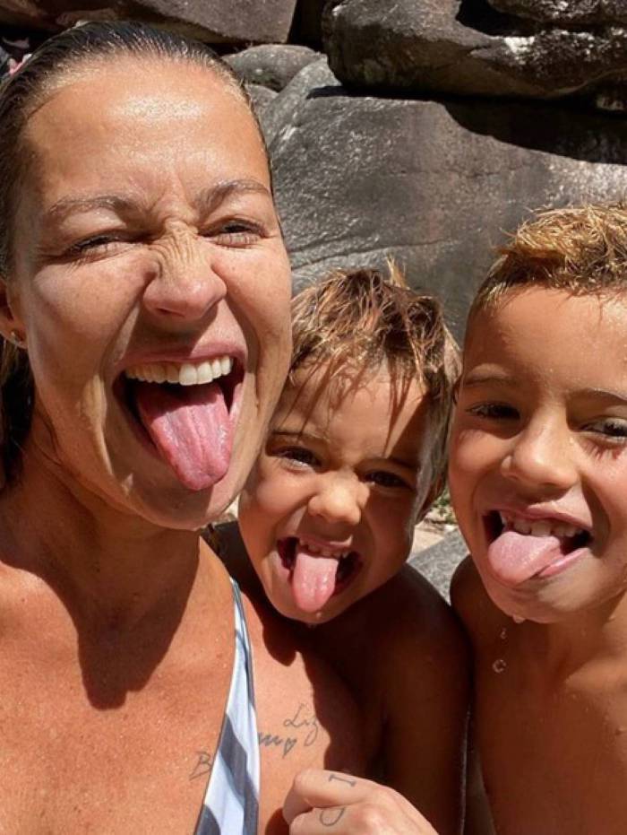Luana Piovani se diverte com os filhos em Geres, em Portugal