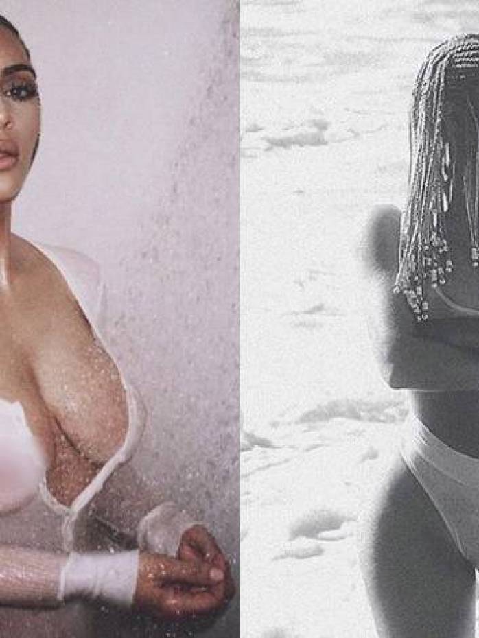 Kim Kardashian posta sequência de fotos sensuais no Instagram