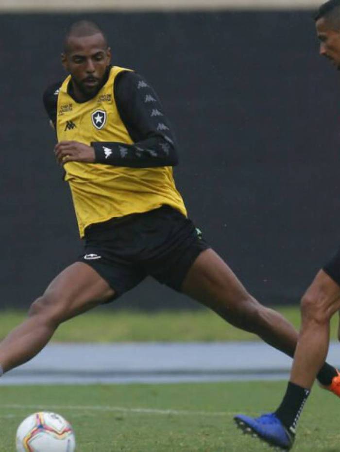 O zagueiro Ruan Renato (amarelo) e o volante Cícero podem buscar outros clubes - Vitor Silva/Botafogo/Divulgação