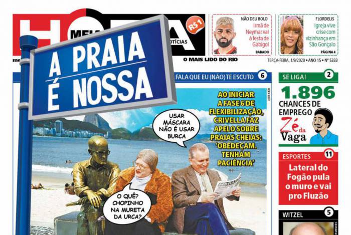 Bom humor &eacute; marca registrada do MEIA HORA