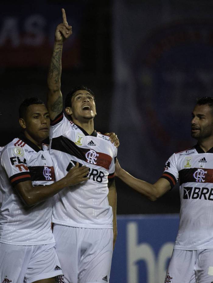 Com dois gols, Pedro foi bem e substituiu o titular Gabigol à altura - Alexandre Vidal / Flamengo