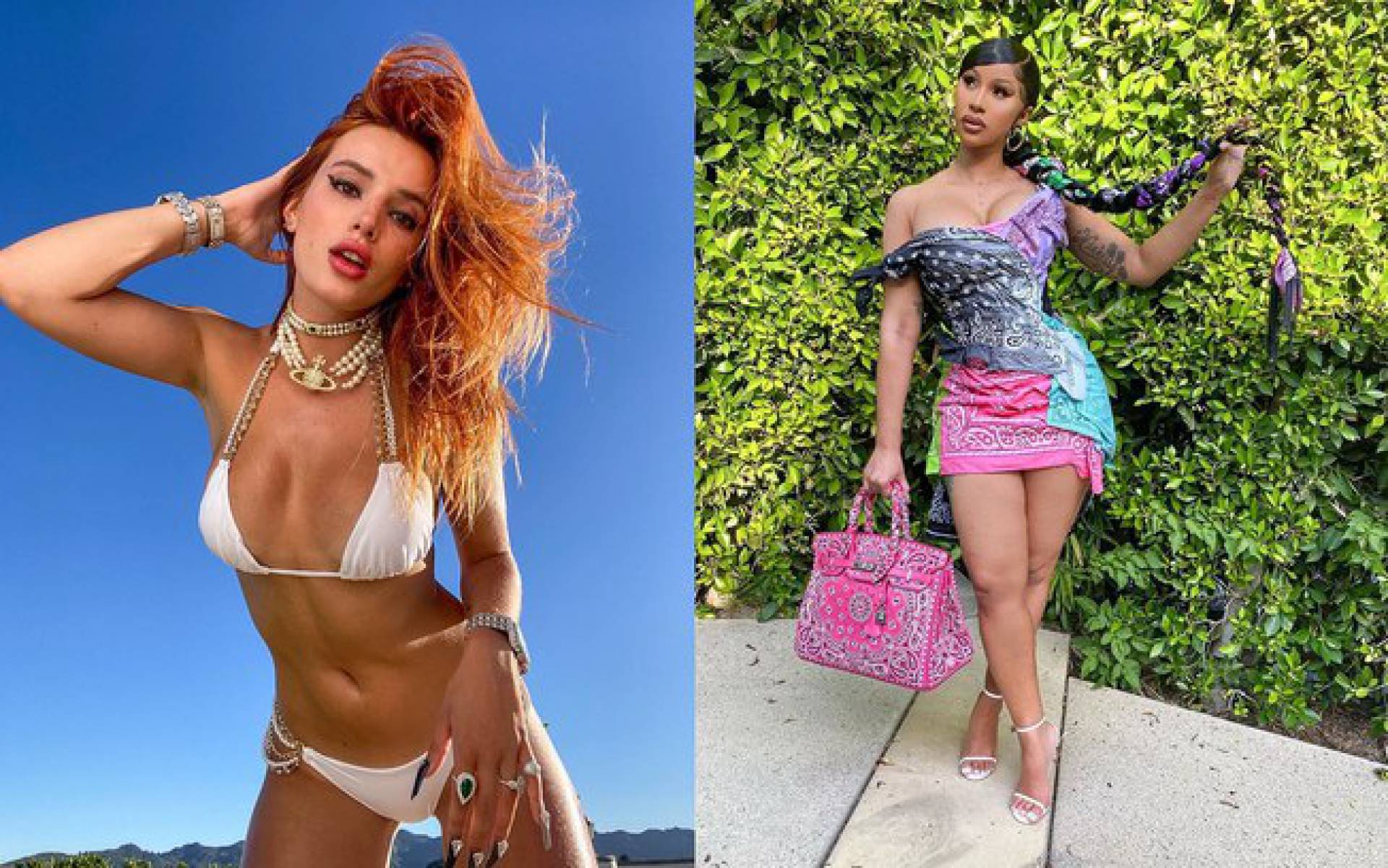 Cardi B e Bella Thorne 