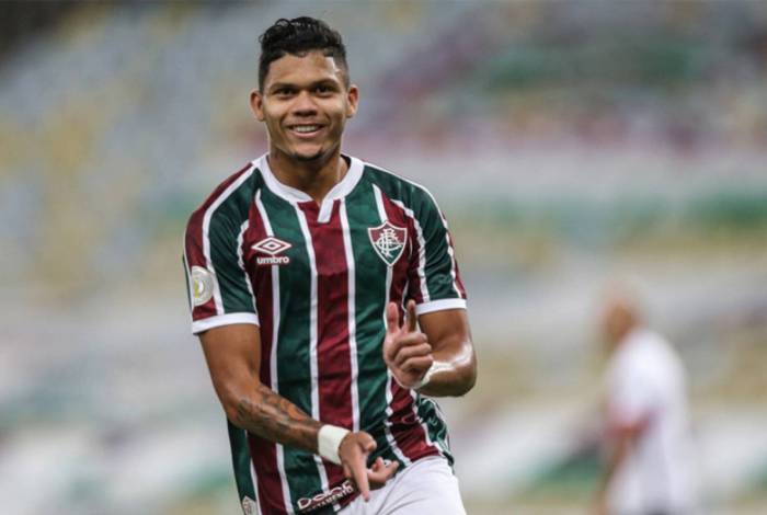 Evanilson marcou o gol do Fluminense no empate com o Atl&eacute;tico-GO