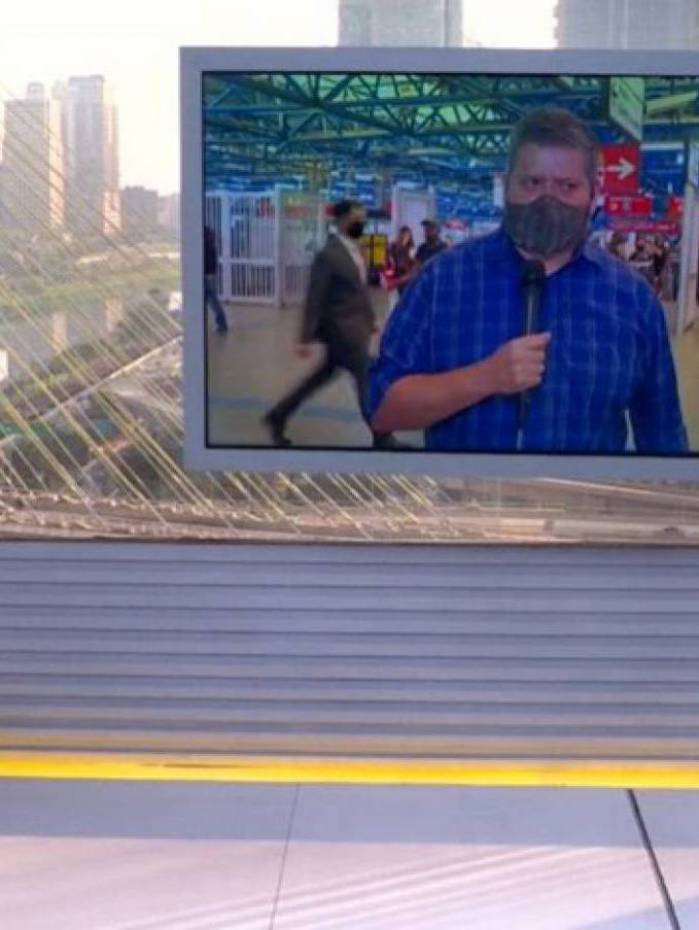 Gl&oacute;ria Vanique entrevista a pessoa errada no 'Bom Dia SP'