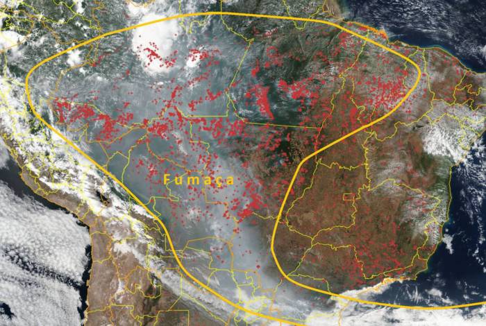 Fumaça da Amazônia e Pantanal começa a chegar a cidades do Sudeste e Sul do País
