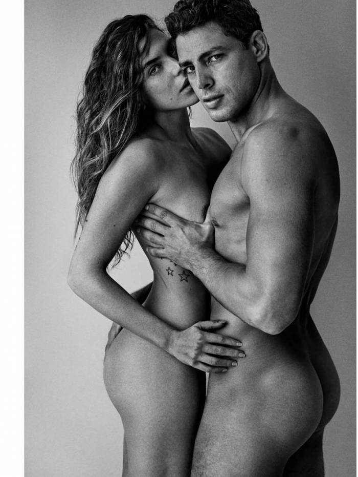 Cauã Reymond e Mariana Goldfarb posam nus