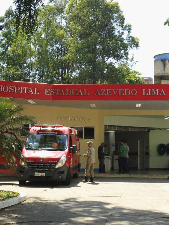 Policial est&aacute; internado no Hospital Estadual Azevedo Lima, no Fonseca
