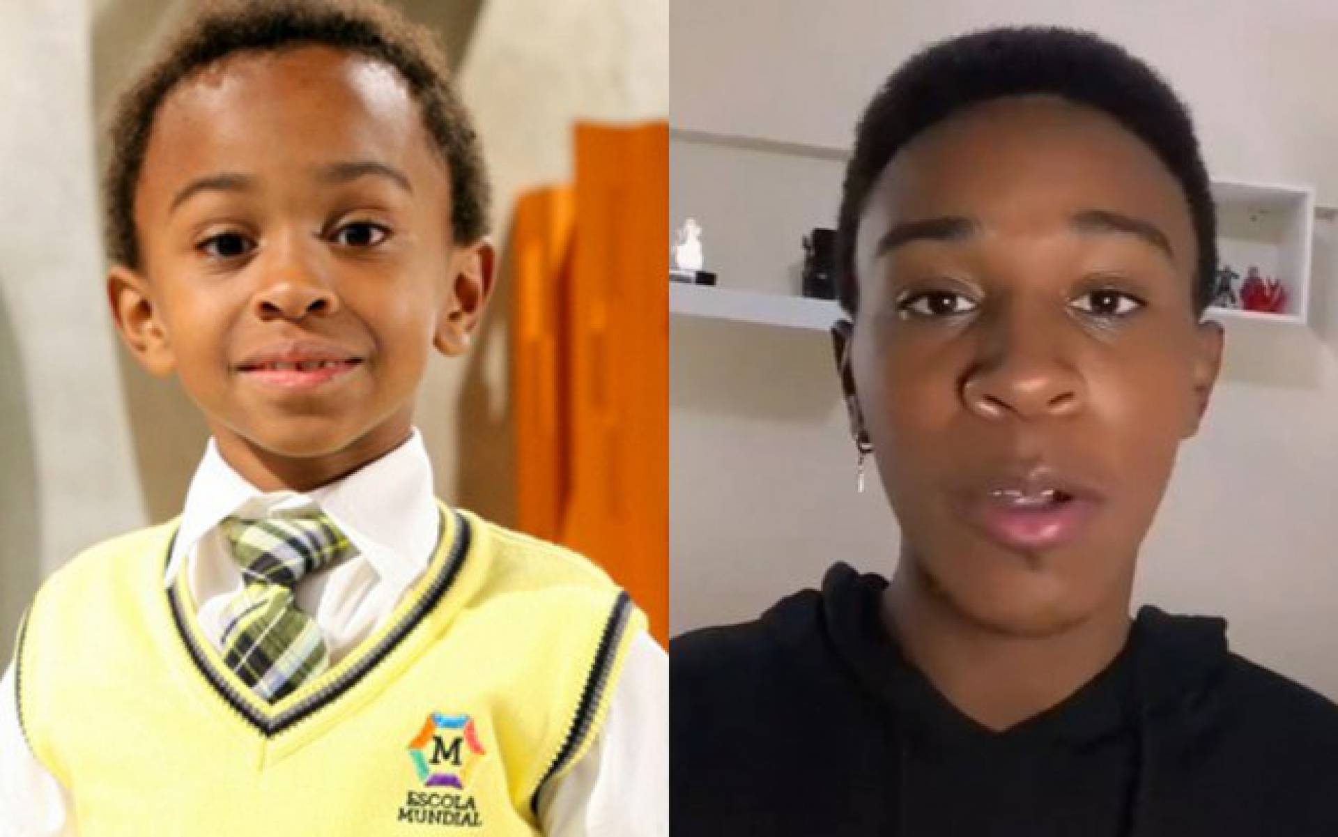 Jean Paulo como Cirilo e atualmente