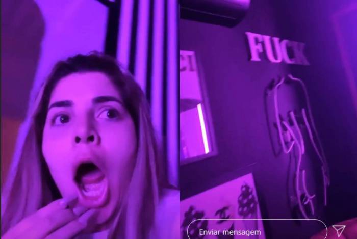 Gkay mostra o 'quarto do sexo' na casa de Anitta