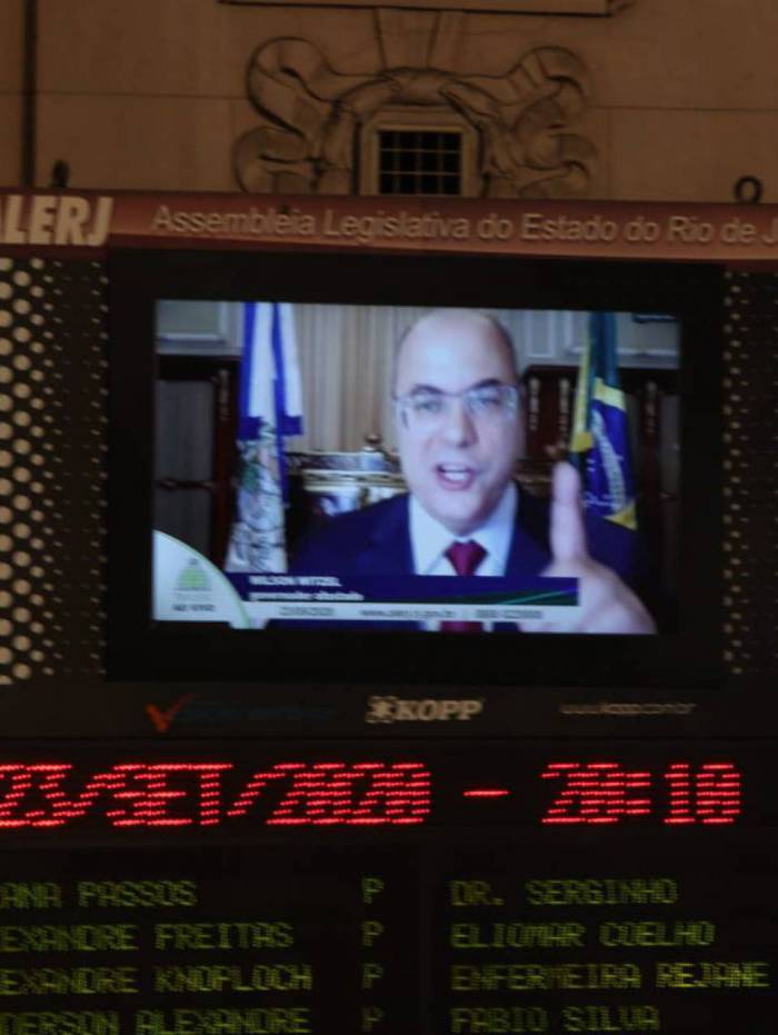 Impeachment de Witzel foi aprovado pela Alerj na &uacute;ltima quarta-feira