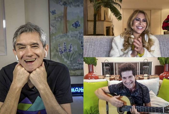 Daniel e Joelma são entrevistados por Serginho Groisman 